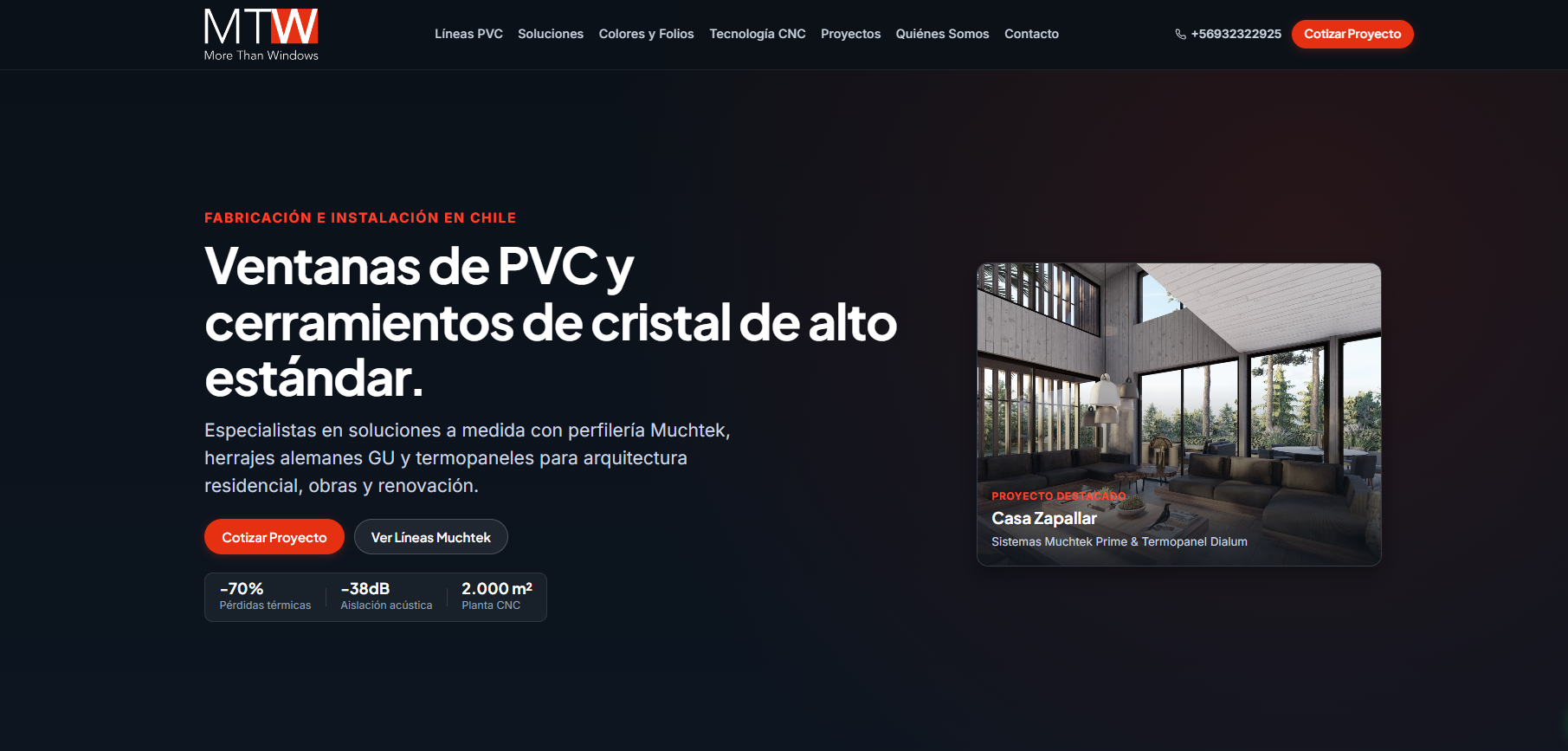 Sitio web de MTW — More Than Windows